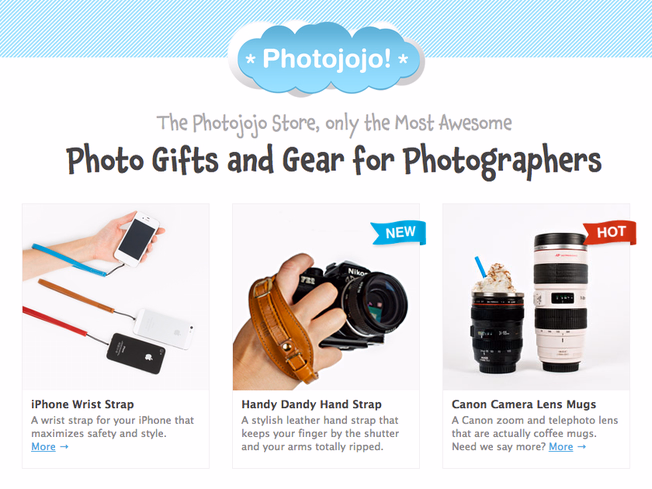 Photojojo screenshot